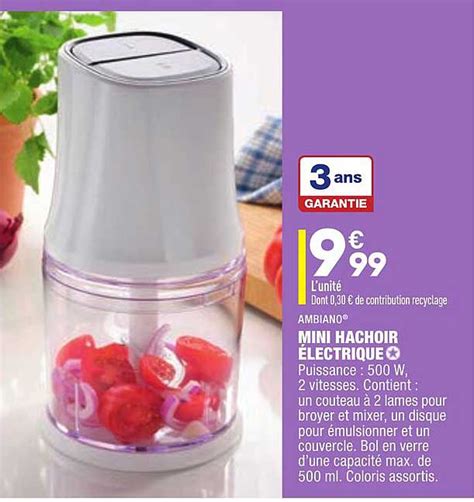 Promo Mini Hachoir électrique Ambiano chez Aldi iCatalogue fr