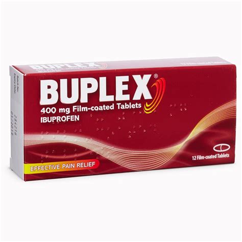 Buplex Ibuprofen 400mg Film Coated Tablets 24 Pack Bluebell Pharmacy