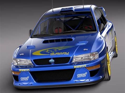 Subaru Impreza STI 22B WRC 1993 2000 3D Model By SQUIR