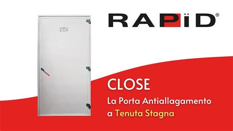 Rapid Close Porta Anti Allagamento A Tenuta Stagna Youtube