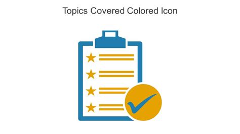 topics covered colored icon  powerpoint pptx png  editable eps