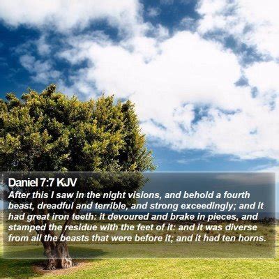 Daniel 7 Scripture Images - Daniel Chapter 7 KJV Bible Verse Pictures