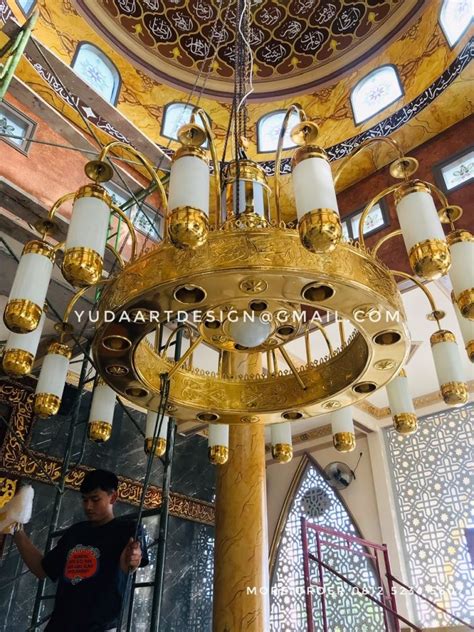 Lampu Gantung Masjid Replika Lampu Nabawi Kuningan Pengrajin