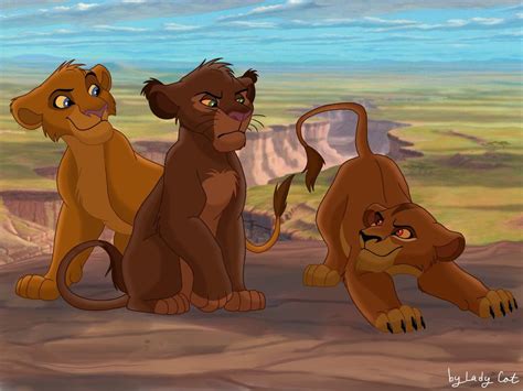 Kovu And Kiaras Cubs By Ladycat2000 Lion King 3 Lion King Story The