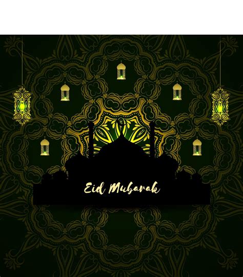 Abstract Holy Elegant Decorative Background For Eid Mubarak Vector