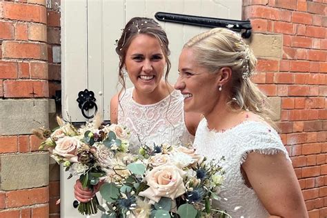 Kathrine Brunt-Nat Sciver wedding: England's women cricketers Natalie Sciver and Katherine Brunt ...