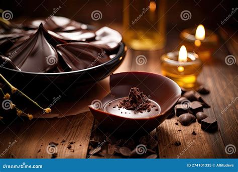 Chocolate Massage With Warm Chocolate And Scented Oils Stock Illustration Illustration Of Warm