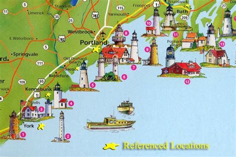 Detailed Map Of Maine Coast