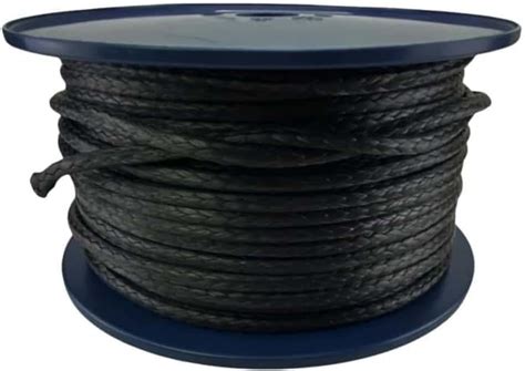 4mm Black Dyneema Sk75 12 Strand High Strength Rope X 10 Metres