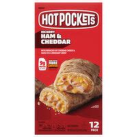 Hot Pockets Sandwiches Crispy Buttery Crust Hickory Ham Cheddar 8 Pack Super 1 Foods