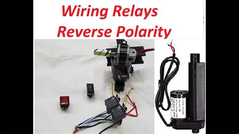 Relay Polarity Reversing Wired To Switch And Dc Motor Color Code