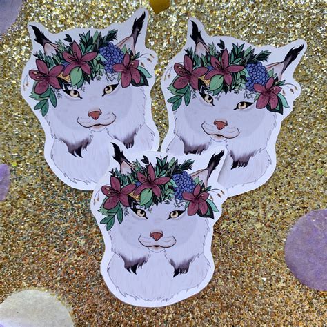 Lynx Cat Sticker Lynx Sticker Lynx Decal Cat Sticker Etsy