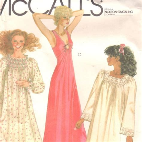 Mccalls S Misses Nightgown Pattern Romantic And Sexy Etsy