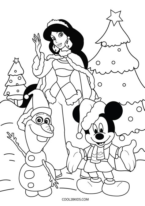 Dibujos de Disney Navidad Para Colorear Páginas Para Imprimir Gratis