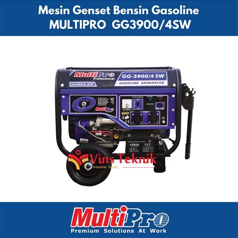 Jual Mesin Genset Bensin Gasoline Multipro Gg Sw Multipro Gg