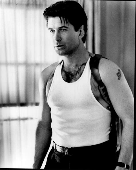 Alec Baldwin Wearing Gun Holster In The Getaway Black And White Photo Print 8 X 10 Posterazzi