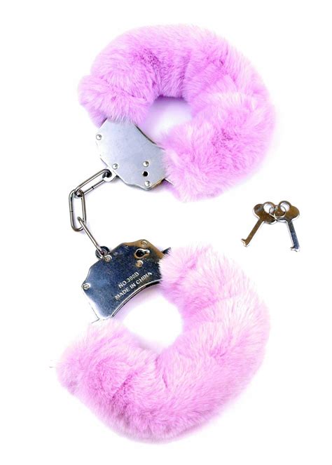 Kajdanki Fetish Boss Series Furry Cuffs Purple Por Wnaj Ceny