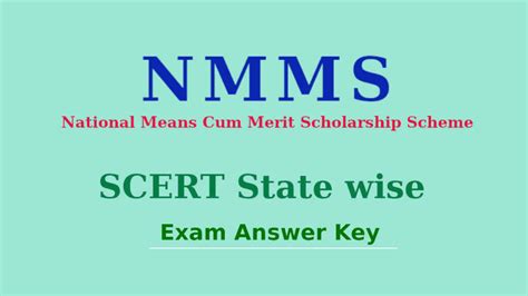 Nmms Exam Answer Key 2024 25 Kerala [09 12 2024 Download] Nmms Answer Key