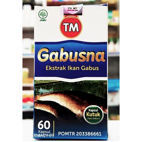 Jual Gabusna Ekstrak Ikan Gabus Isi 60 Kapsul Tasnim Gabusna Shopee