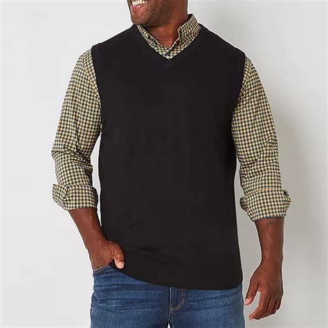 St Johns Bay Mens Big And Tall V Neck Sweater Vest Jcpenney