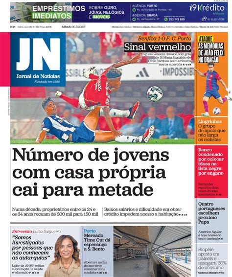 Capa Jornal De Not Cias Setembro Capasjornais Pt