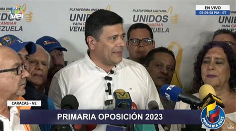 Cómo van las PRIMARIAS 2023 en Venezuela RESULTADOS oficiales según