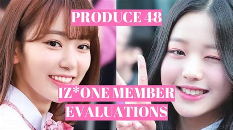 Produce 48 Izone Member Evaluations Youtube