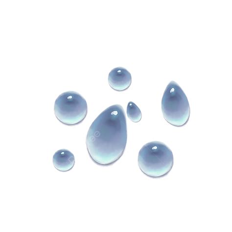 Water Droplet Material Water Drops Water Splash Effect Element Png