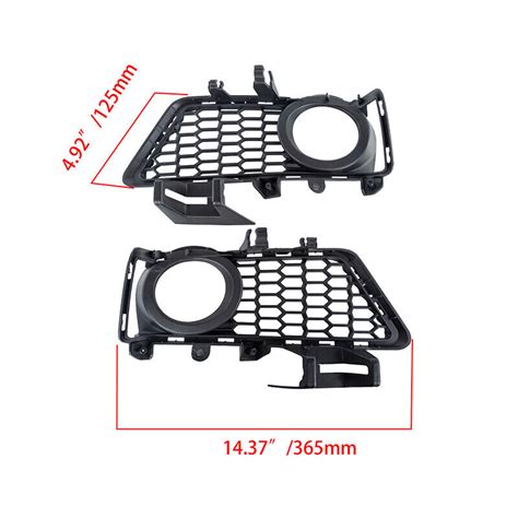 2 pièces housse calandre avant brouillard léger pour BMW F30 F31 F35