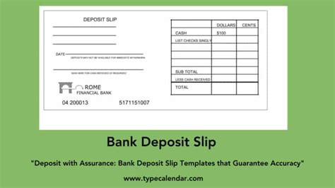 Free Printable Bank Deposit Slip Examples Filled Out Pdf