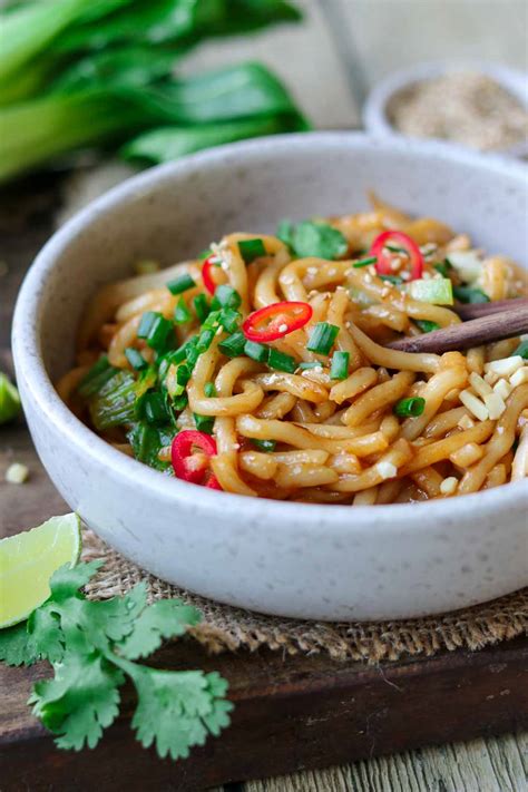 Gebratene Udon Nudeln Wenige Zutaten