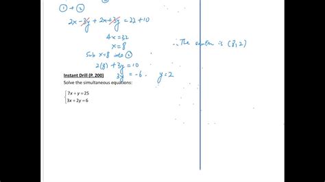 5 3 Solving Simultaneous Linear Equations In Two Unknowns By Algebraic