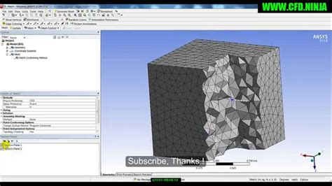 Ansys Meshing Section Plane Basic Tutorial 7 Youtube