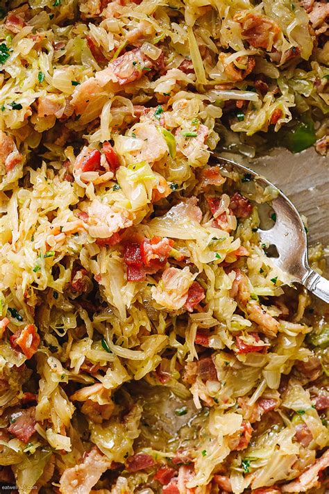 Bacon Cabbage Recipe – Pan-Fried Cabbage with Bacon — Eatwell101