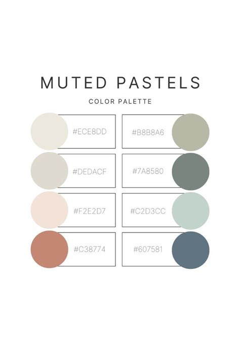 Pastel Rainbow Procreate Palette Swatches Muted 46 Off