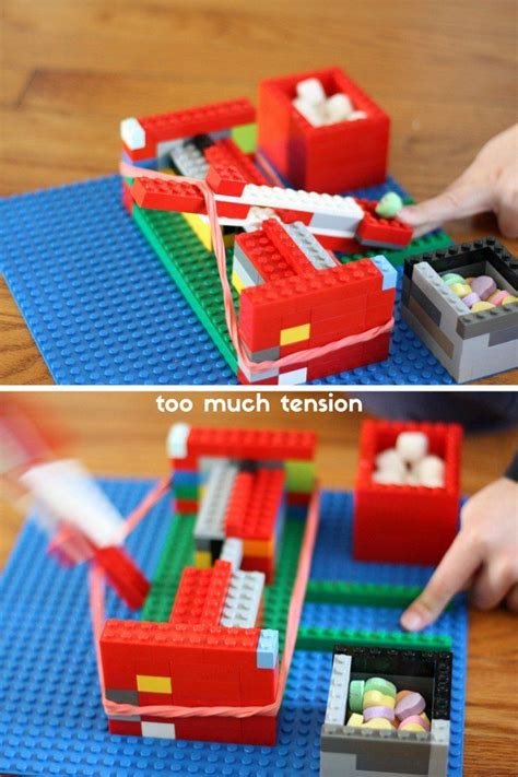 Build A Lego Catapult Little Bins For Little Hands Lego Activities