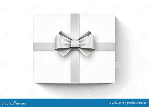 Gift Box with Ribbon and Bow. Birthday Celebration Concept Stock ...