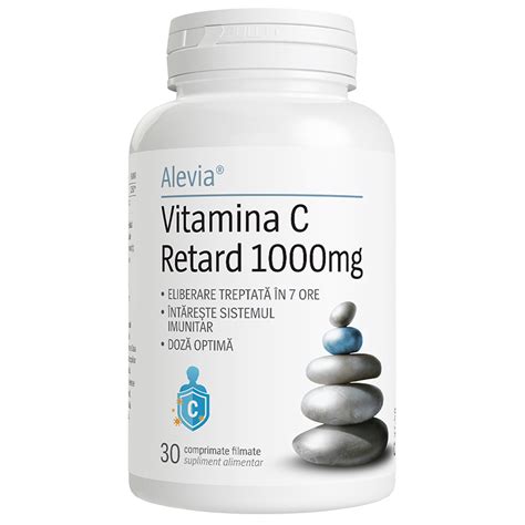 Vitamina C Retard 1000mg 30 Comprimate Filmate Alevia Farmacia Tei