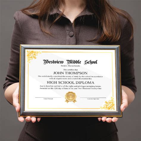 Printable High School College Diploma Template Editable, DIY Template ...