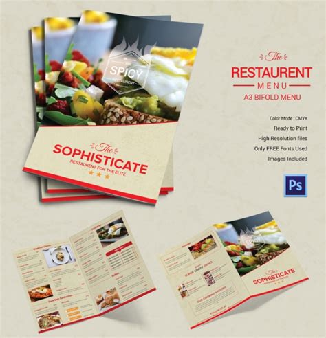 Restaurant Menu Template - 45+ Free PSD, AI, Vector EPS, Illustrator ...