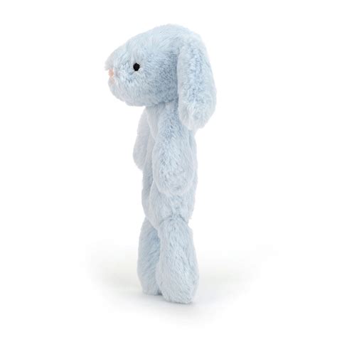 Bashful Silver Bunny Ring Rattle Official Jellycat