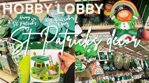 🌈 2023 St Patricks Decor Shop With Me Hobby Lobby St Patricks