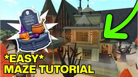 Haunted House MAZE TUTORIAL Normal Speed Bloxburg YouTube