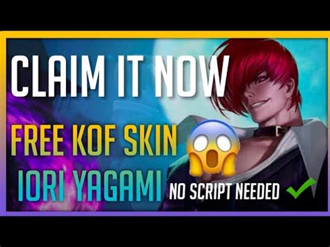 HOW TO GET FREE KOF SKIN IORI FREE KOF SKIN NO SCRIPT CHOU KOF