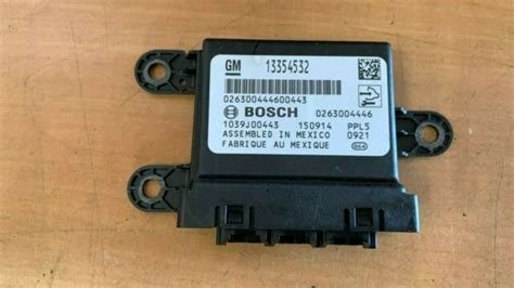 13354532 Bosch 0263004446 Gm Ecu Capteurs Parking Opel Mokka Astra 2014 Achetez Sur Ebay