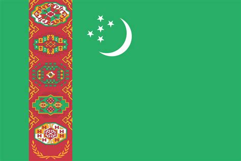 Flag Of Turkmenistan