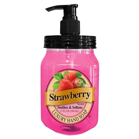 Strawberry Mason Jar Hand Soap Rejoice International