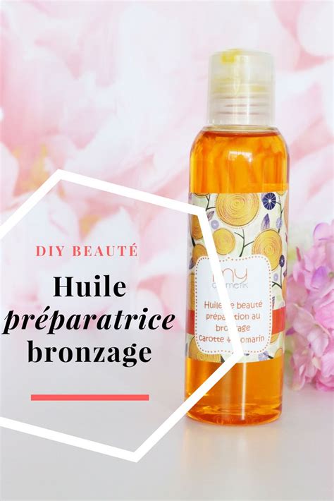 DIY beauté huile préparatrice bronzage à la carotte et romarin