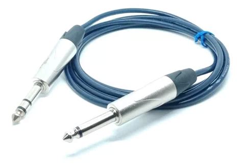 Cable De Linea Guitarra Mono A Estereo Plug 1 4 Ts Trs 20mts Cuotas