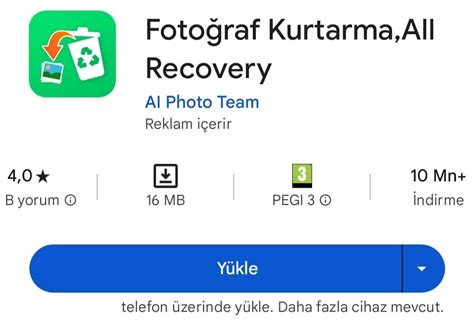 Silinen Fotoğrafları Geri Getirme Telefon Pc İçin Hızlı Çözüm